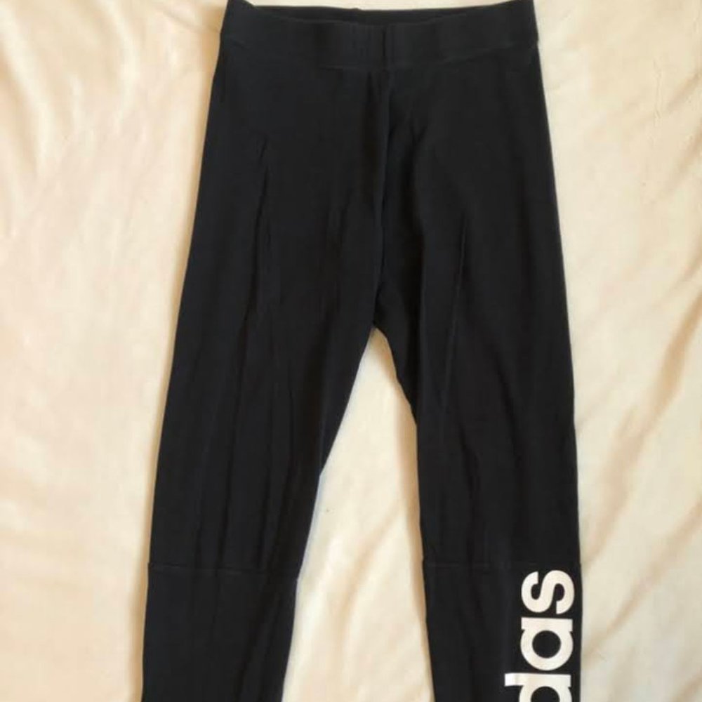 black adidas cotton leggings